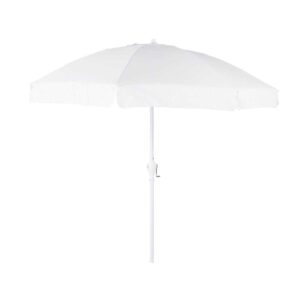 Ombrelone Florida de Haste Central Articulado com Manivela de 2,20 m, articulado. Cobertura é de Poliéster com proteção U.V. A estrutura é de Alumínio com Revestimento Epóxi.